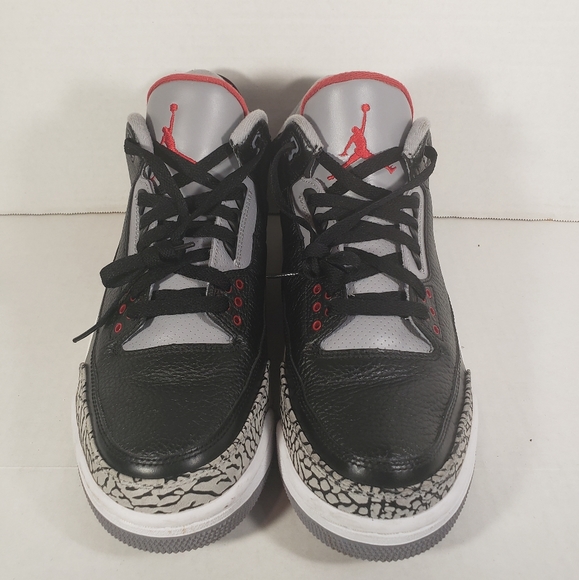 Men's Jordan 3 Retro Black Cement 2008 - Picture 3 of 9
